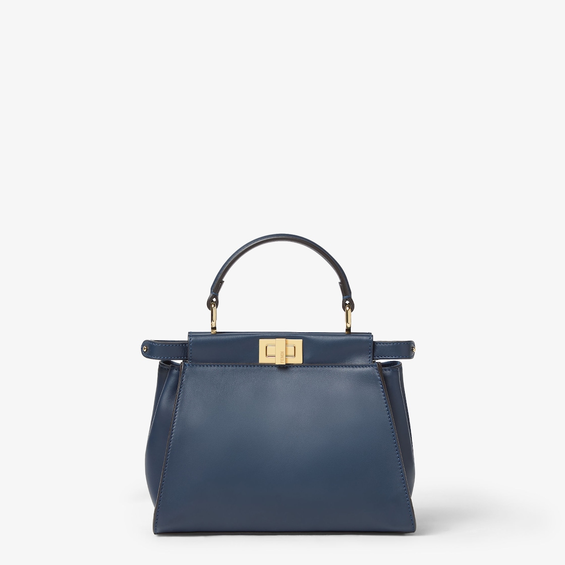 FENDI Peekaboo Mini Dark blue leather bag - Image 1